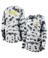 Women's Black Minnesota Vikings Tie-Dye Long Sleeve T-shirt