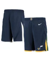 Big Boys Navy Utah Jazz 2020/21 Swingman Shorts - Icon Edition