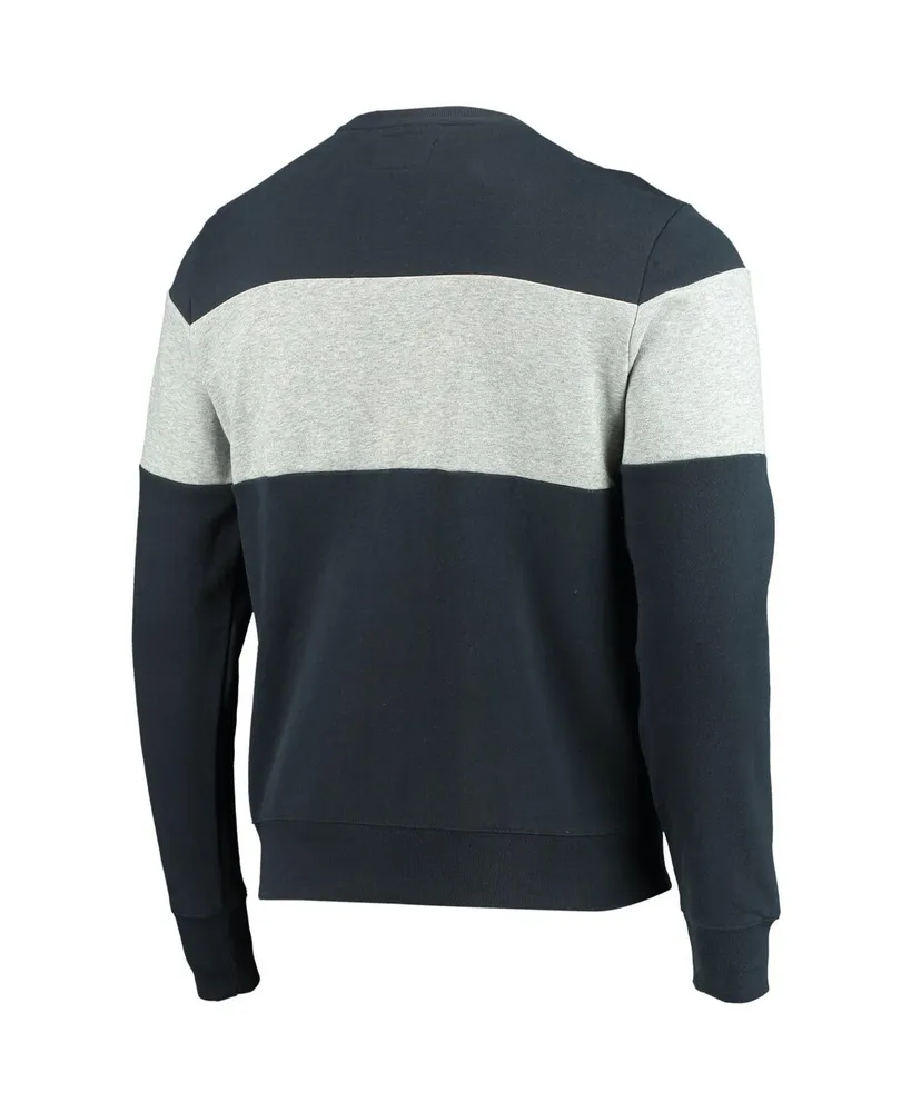 Men's Navy, Heathered Gray New York Yankees Interstate Pullover Sweatshirt