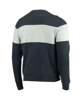 Men's Navy, Heathered Gray New York Yankees Interstate Pullover Sweatshirt