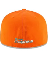 Men's Orange Miami Dolphins Omaha 59FIFTY Hat