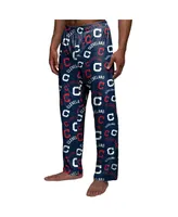 Men's Navy Cleveland Indians Cooperstown Collection Repeat Pajama Pants
