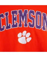 Big Boys Orange Clemson Tigers 2-Hit Team Pullover Hoodie