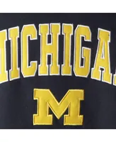 Big Boys Navy Michigan Wolverines 2-Hit Team Pullover Hoodie