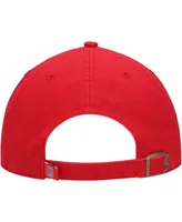 Men's Red La Clippers Team Clean Up Adjustable Hat