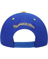 Men's Royal and Gold Golden State Warriors Upside Down Snapback Hat