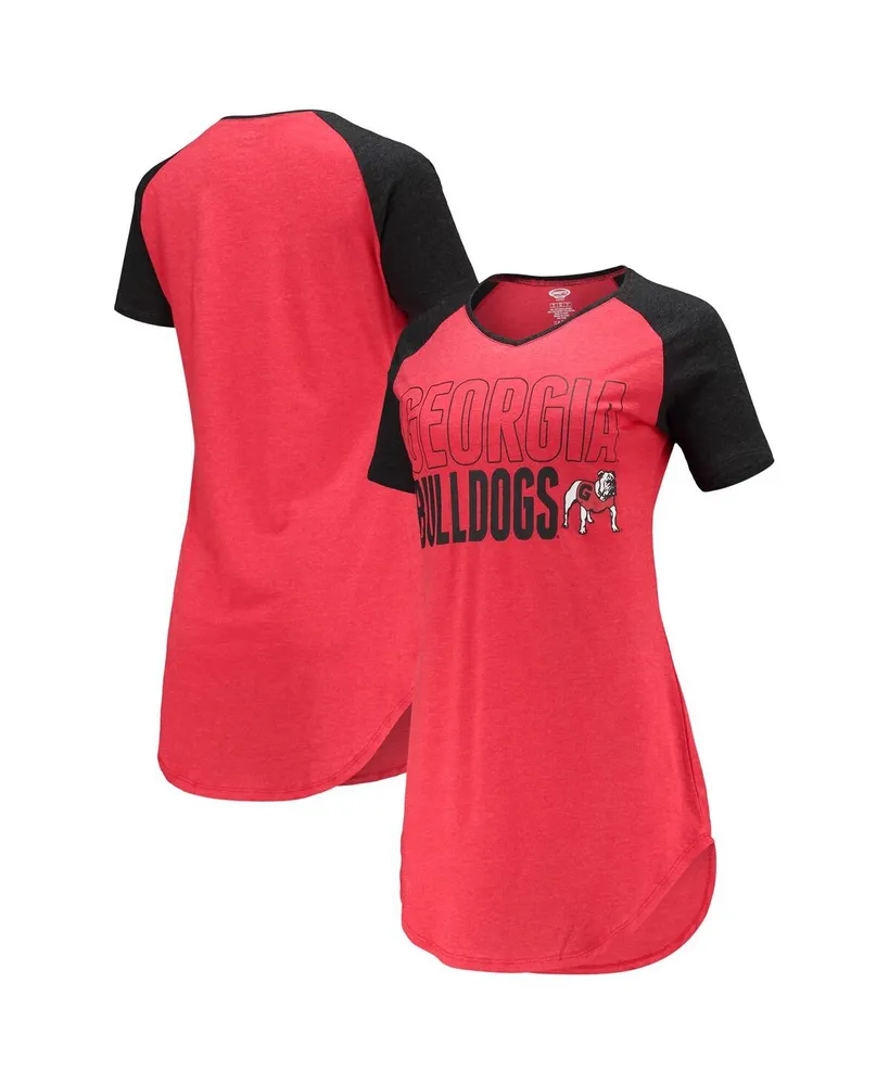 St. Louis Cardinals Concepts Sport Women's Vigor Pinstripe Raglan V-Neck T- Shirt - White/Red