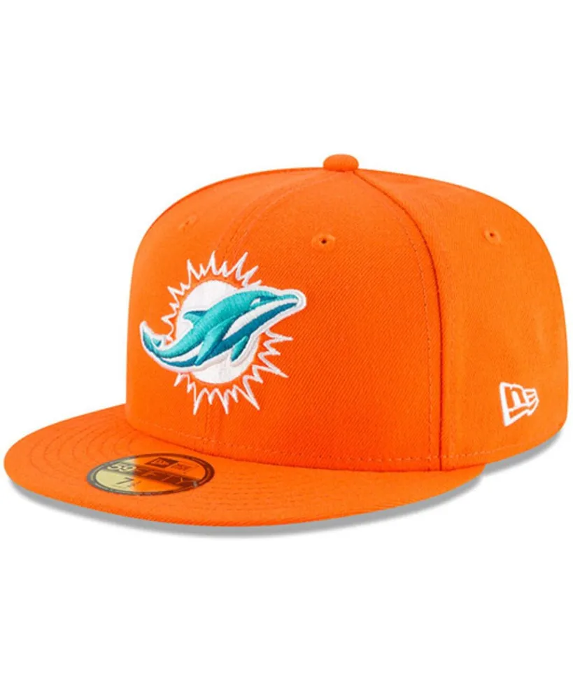 Men's Orange Miami Dolphins Omaha 59FIFTY Hat