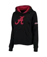 Women's Black Alabama Crimson Tide Big Logo Pullover Hoodie