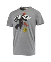 Men's James Harden Heather Gray Brooklyn Nets Comic Book Player Tri-Blend T-shirt