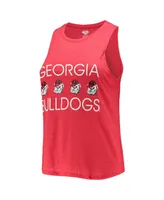 Women's Black, Red Georgia Bulldogs Tank Top and Pants Sleep Set