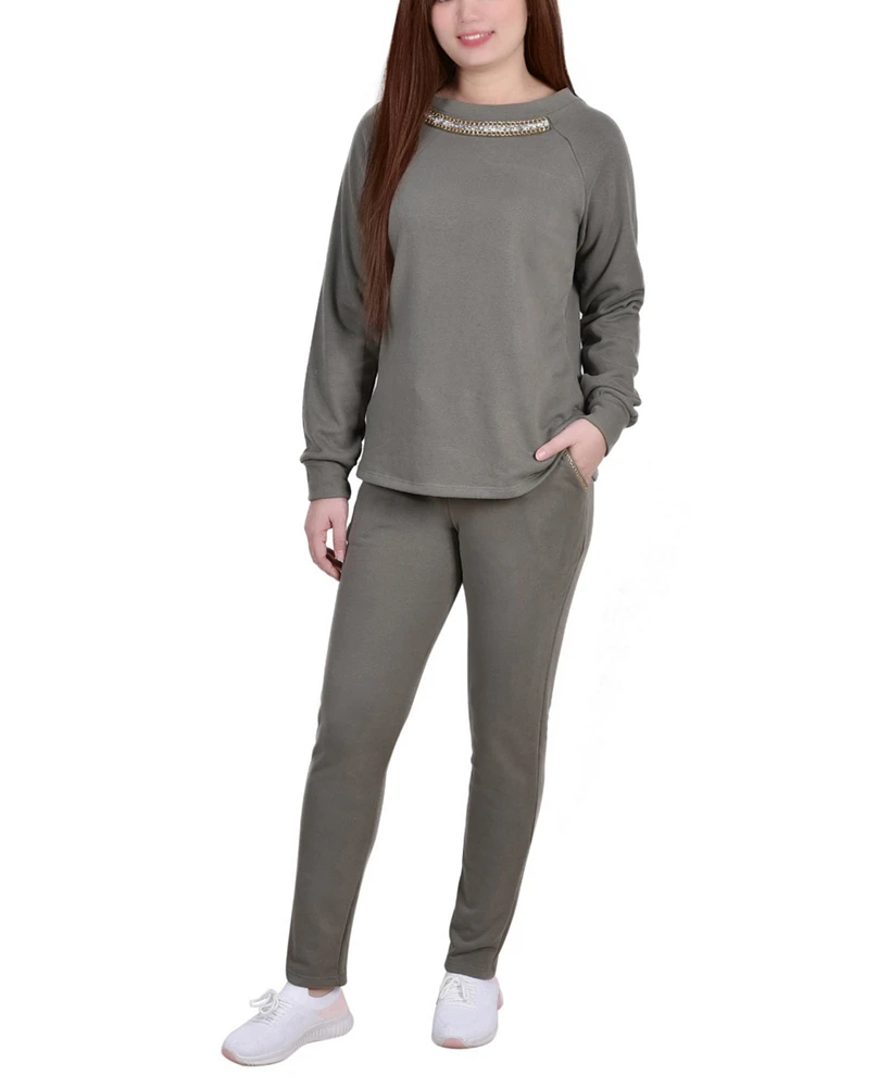 Women's 2 Piece French Terry Jogger Set