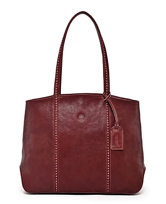 Old Trend Women's Genuine Leather Dancing Bamboo Tote Bag