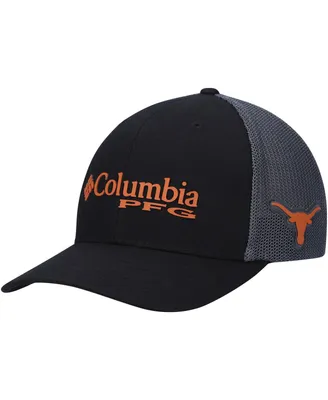 Men's Columbia Black and Gray Texas Longhorns Collegiate Snapback Hat