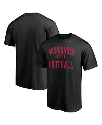 Men's Fanatics Black Wisconsin Badgers First Sprint Team T-shirt