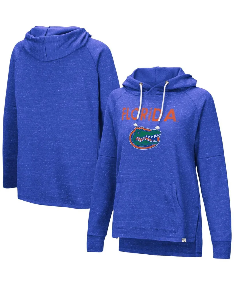 Women's Colosseum Royal Florida Gators Nollie Raglan Slub Pullover Hoodie