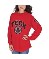 Women's Red Texas Tech Raiders Edith Long Sleeve T-shirt