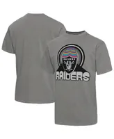 Men's Junk Food Graphite Las Vegas Raiders Wonderland Infinity Vibe T-shirt