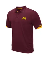 Men's Colosseum Maroon Minnesota Golden Gophers Logo Santry Polo Shirt