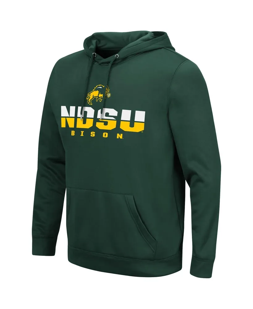 Men's Colosseum Green Ndsu Bison Lantern Pullover Hoodie