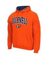 Men's Colosseum Bucknell Bison Arch and Logo Pullover Hoodie