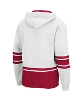 Men's Colosseum White Washington State Cougars Lace Up 3.0 Pullover Hoodie