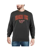 Colosseum Men's Virginia Tech Hokies Arch and Logo Crew Neck Sweatshirt