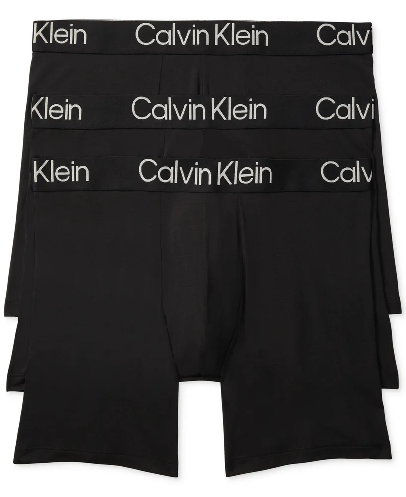 Calvin Klein Men's 3-Pack Ultra Soft Modern Modal Boxer Briefs Underwear
