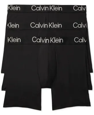 Calvin Klein Men's 3-Pack Ultra Soft Modern Modal Boxer Briefs Underwear