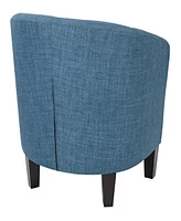 Ethan Fabric Tub Chair with Wood Legs