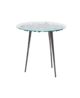 Aluminum Modern Accent Table