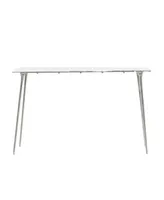 Aluminum Glam Console Table - Silver