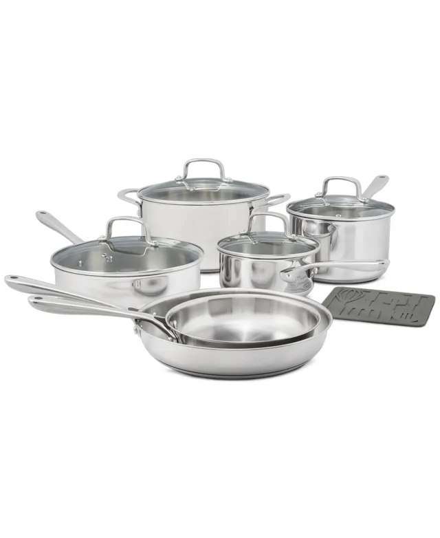 The Cellar Stainless Steel 11-Pc. Cookware Set, Created for Macy's