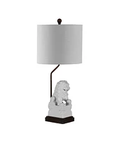 Guardian Lion Ceramic Classic Modern Led Table Lamp