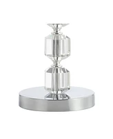 Cary 27.5" Modern Stacked Crystal, Led Table Lamp