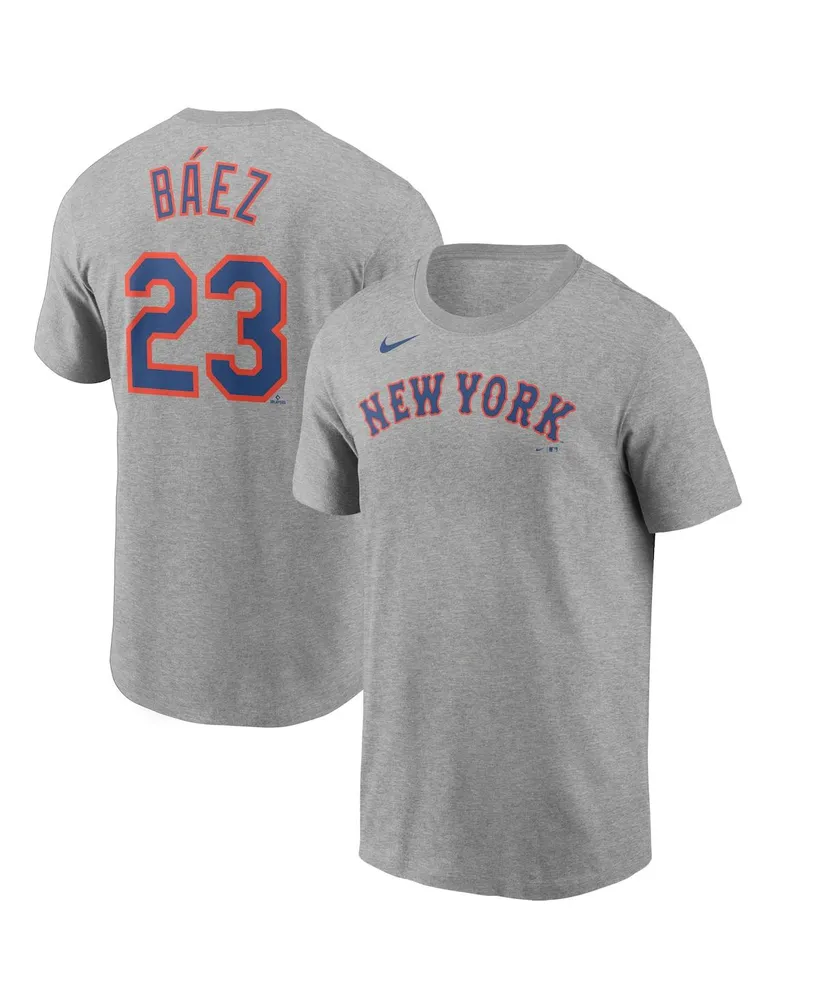 Lids Javier Báez New York Mets Nike Name & Number T-Shirt - Heathered Gray