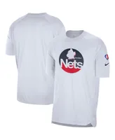 Men's White Brooklyn Nets 2021/22 City Edition Pregame Warm-up Shooting T-shirt