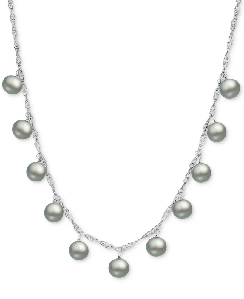 Chunky Baroque Pearl and Crystal Necklace | Contemporary Statement - Glitz  And Love