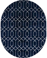 Marilyn Monroe Glam Trellis 7'10" x 10' Oval Area Rug