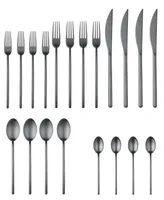 Due Ice Oro Nero Flatware Set, 20 Piece