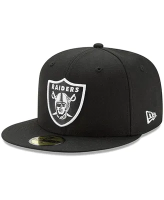 Men's New Era Black Las Vegas Raiders Omaha 59FIFTY Fitted Hat