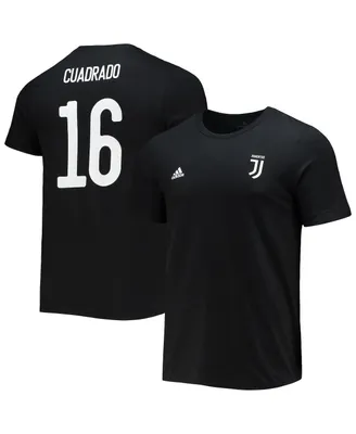 Men's adidas Juan Cuadrado Black Juventus Amplifier Name and Number T-shirt