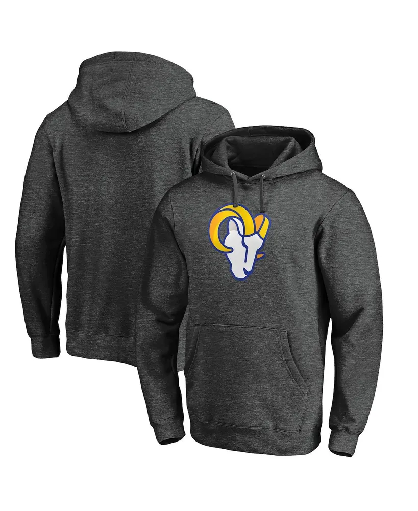 47 Los Angeles Rams Heather Gray Gridiron Lace-Up Pullover Hoodie