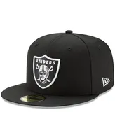 Men's New Era Black Las Vegas Raiders Omaha 59FIFTY Fitted Hat