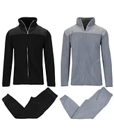 Galaxy By Harvic Men's Polar Fleece 2-Full Matching Sets, 4 Piece