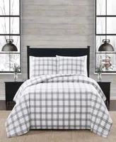 London Fog Plaid Flannel Duvet Cover Sets