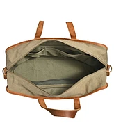 Tsd Brand Valley Oak Canvas Weekender Bag