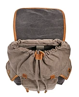 Tsd Brand Mountain Wood Canvas Backpack