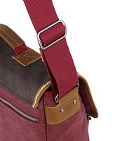 Tsd Brand Mountain Wood Canvas Messenger Bag