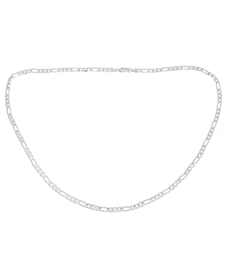 Diamond Accent Figaro Chain Necklace